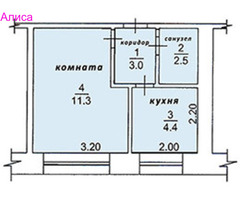 Продам 1-комнатную квартиру 22 кв.м